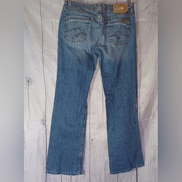 Lucky Brand Dungarees Wondering Scarlett Calassic Blue Denim Jeans - Picture 14 of 14